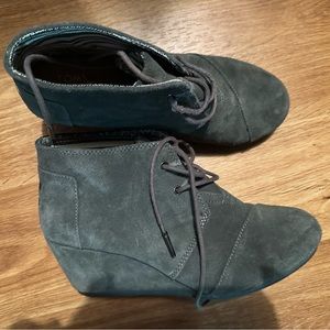 Toms Desert Wedge - Gray 8.5